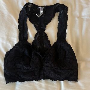 Free People Black Lace Bralette